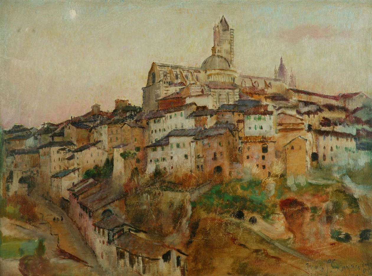 Annie Louise Swynnerton - La città di Siena, Manchester Art Gallery